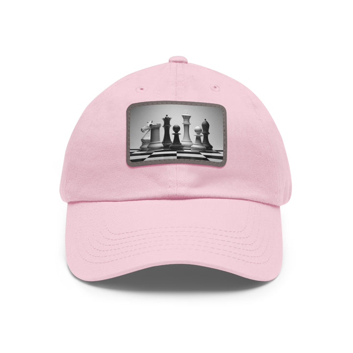 Chess Dad Hat with Leather Patch (Rectangle)