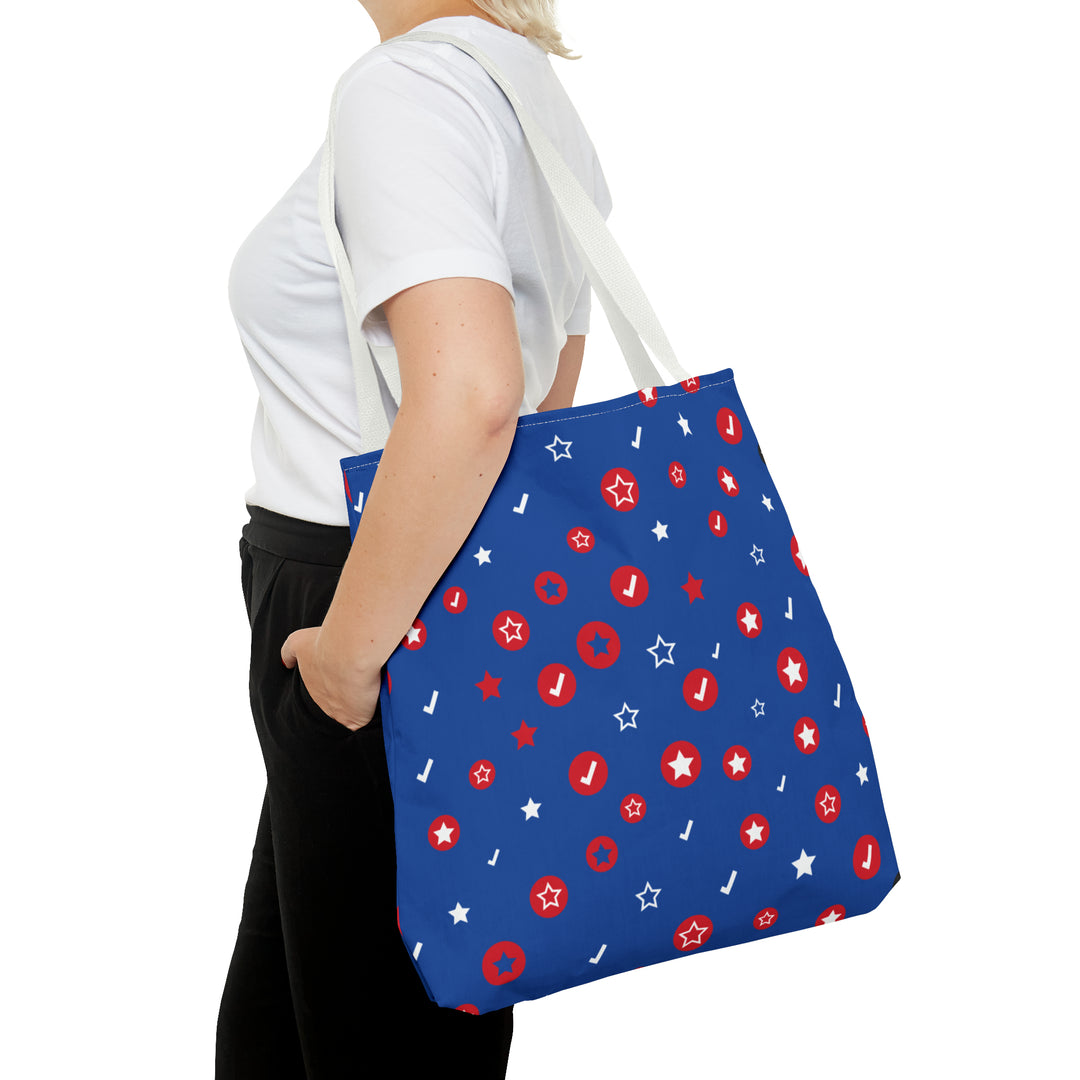 Symbol Pattern Tote Bag (AOP)