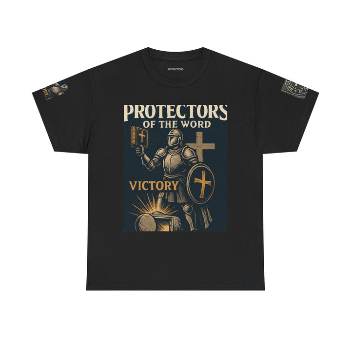 Protectors of the Word Premium Christian T-Shirt — 'Victory' Knight Design with John 14:6 Scripture