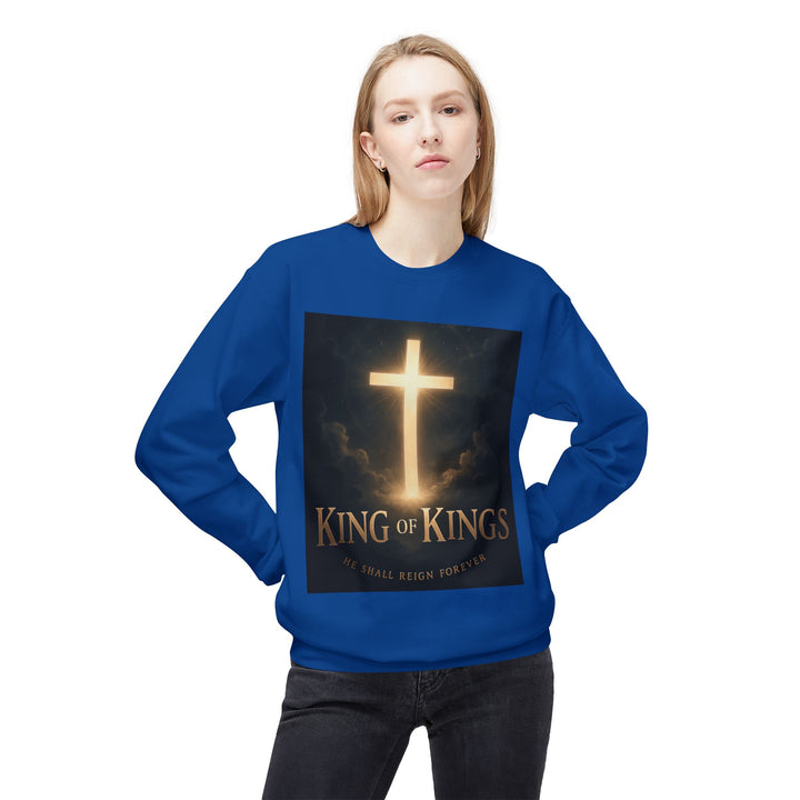 Christian Crewneck Sweatshirt - "King of Kings / Lord of Lords" Religious Pullover
