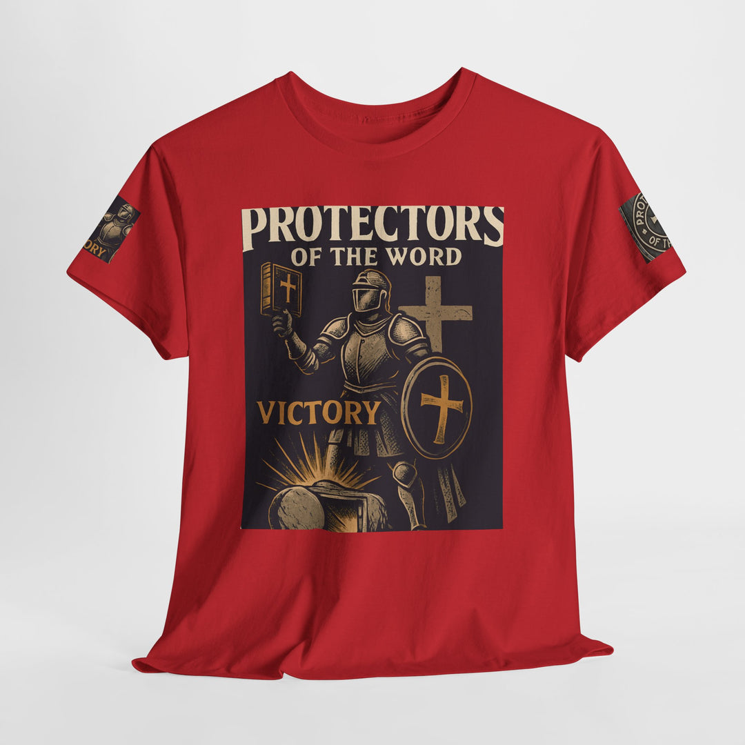 Protectors of the Word Premium Christian T-Shirt — 'Victory' Knight Design with John 14:6 Scripture