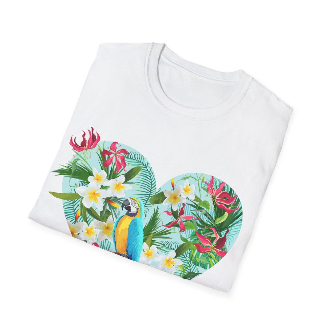 Floral Heart Unisex Softstyle T-Shirt