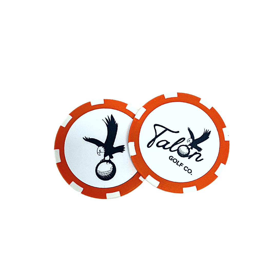 Talon Poker Chip Ball Marker Orange
