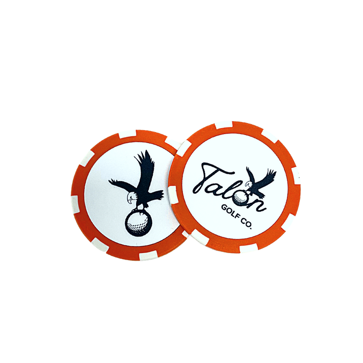 Talon Poker Chip Ball Marker Orange