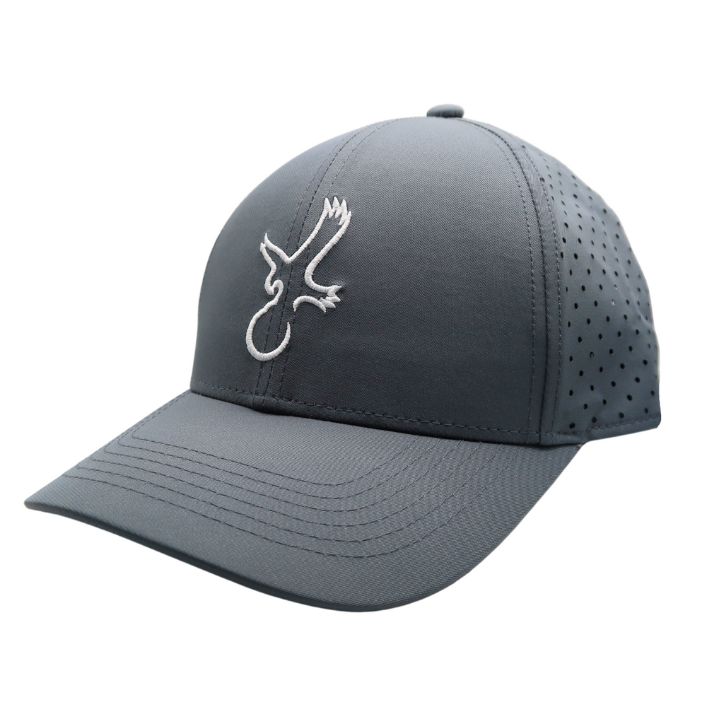 Grey/White Eagle Performance Hat Photo.