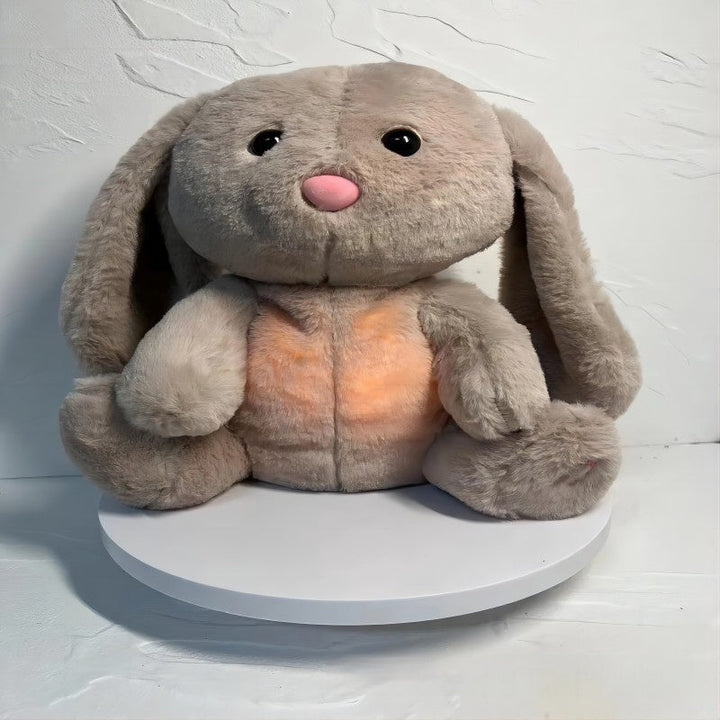 Breathing Rabbit Plush Toy – Soothing Sensory Comforter with Music and Lights