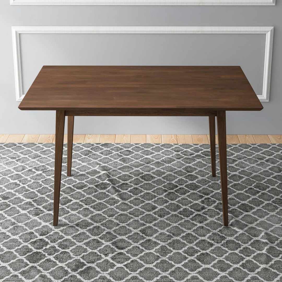 Mary Modern Style Solid Wood Rectangular Dining Kitchen Table 47" Image.