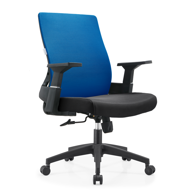LeisureMod Office Brio Series Office Task Chair in Blue