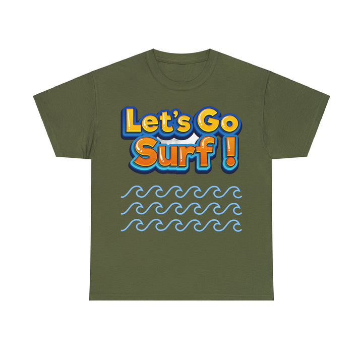 Let's Go Surf Unisex Heavy Cotton Tee