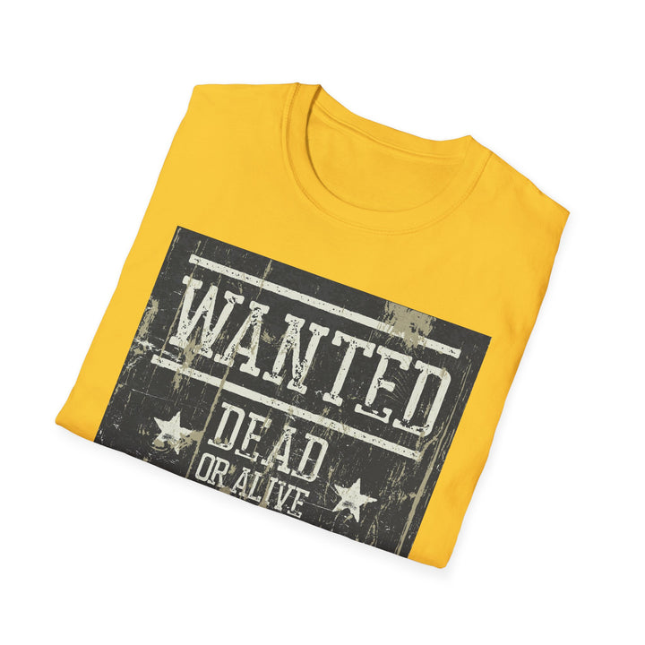 Wanted Dead Or Alive Unisex Softstyle T-Shirt