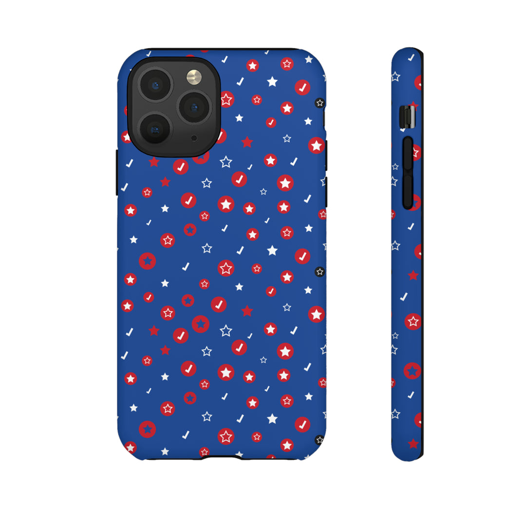 Checks and Stars Tough Phone Case