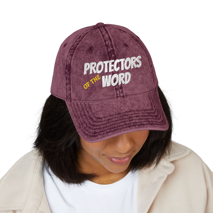 Protectors of the Word Embroidered Vintage Cap