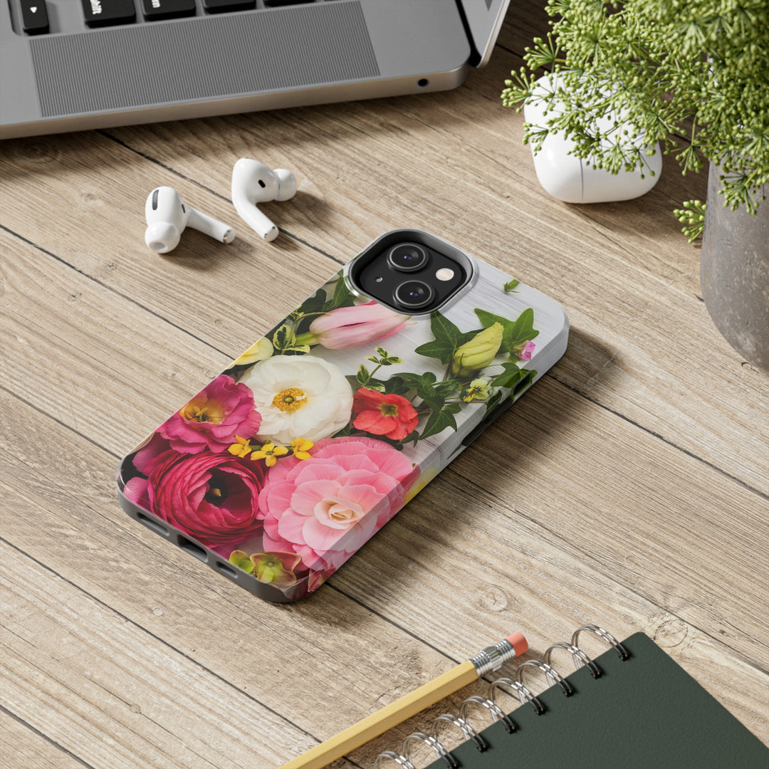 iPhone Flowers Tough Phone Case