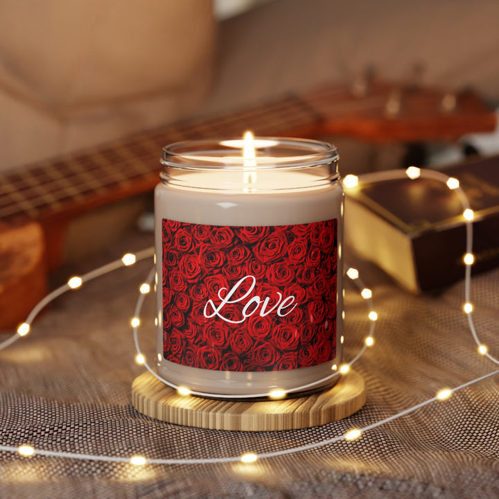 Love Red Roses Scented Soy Candle, 9oz