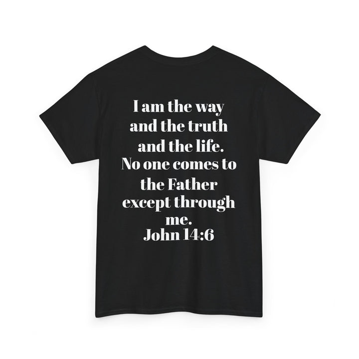 Protectors of the Word Christian T-Shirt No Sleeve Design — 'Victory' Knight Design with John 14:6 Scripture