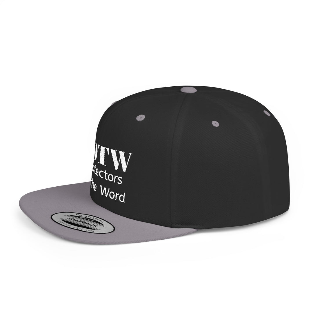 Snapback Hat — POTW 'Protectors of the Word' Logo Flat Bill Cap