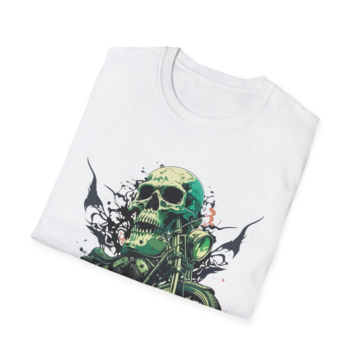 Vintage Skull Biker Unisex Softstyle T-Shirt