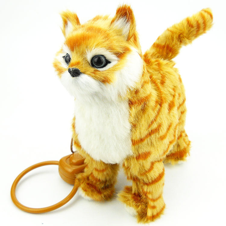 Electronic Plush Cat Toy Interactive Remote-Control Pet Zoomed