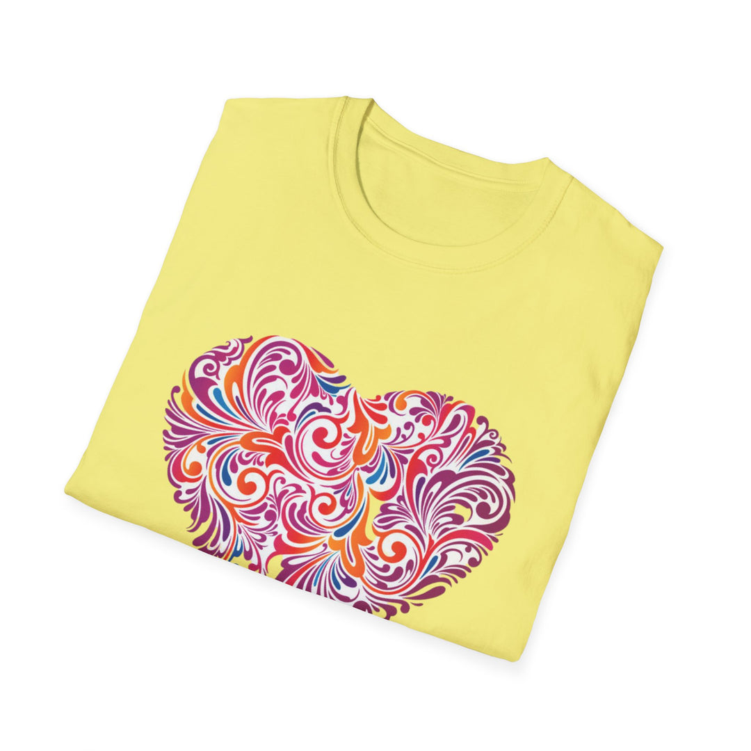 Heart Design Unisex Softstyle T-Shirt