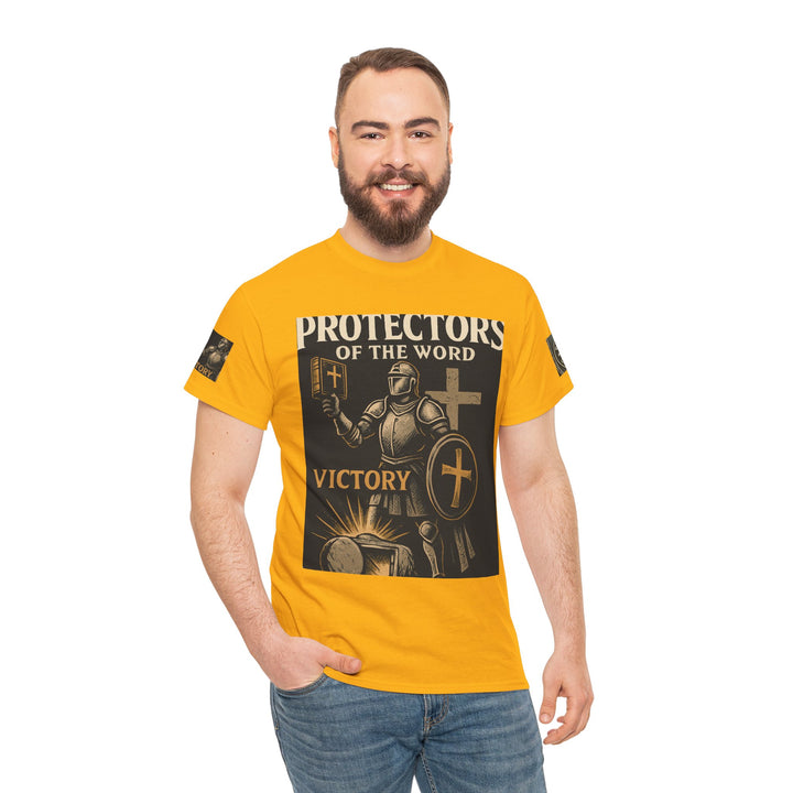 Protectors of the Word Premium Christian T-Shirt — 'Victory' Knight Design with John 14:6 Scripture