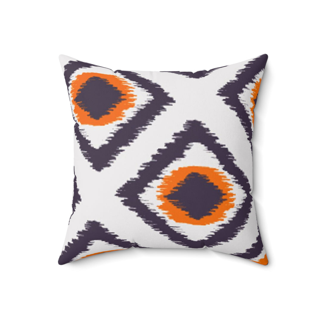 Aztec Style Spun Polyester Square Pillow