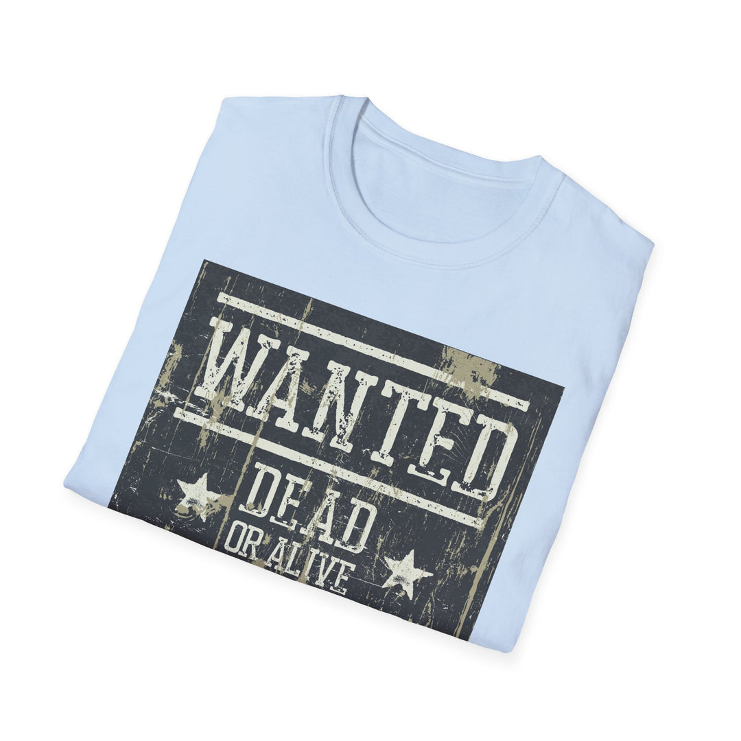 Wanted Dead Or Alive Unisex Softstyle T-Shirt