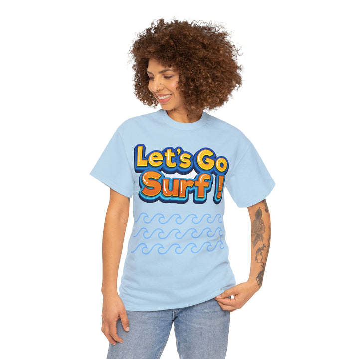 Let's Go Surf Unisex Heavy Cotton Tee