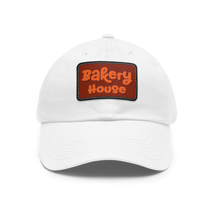 Bakery House Dad Hat with Leather Patch (Rectangle)