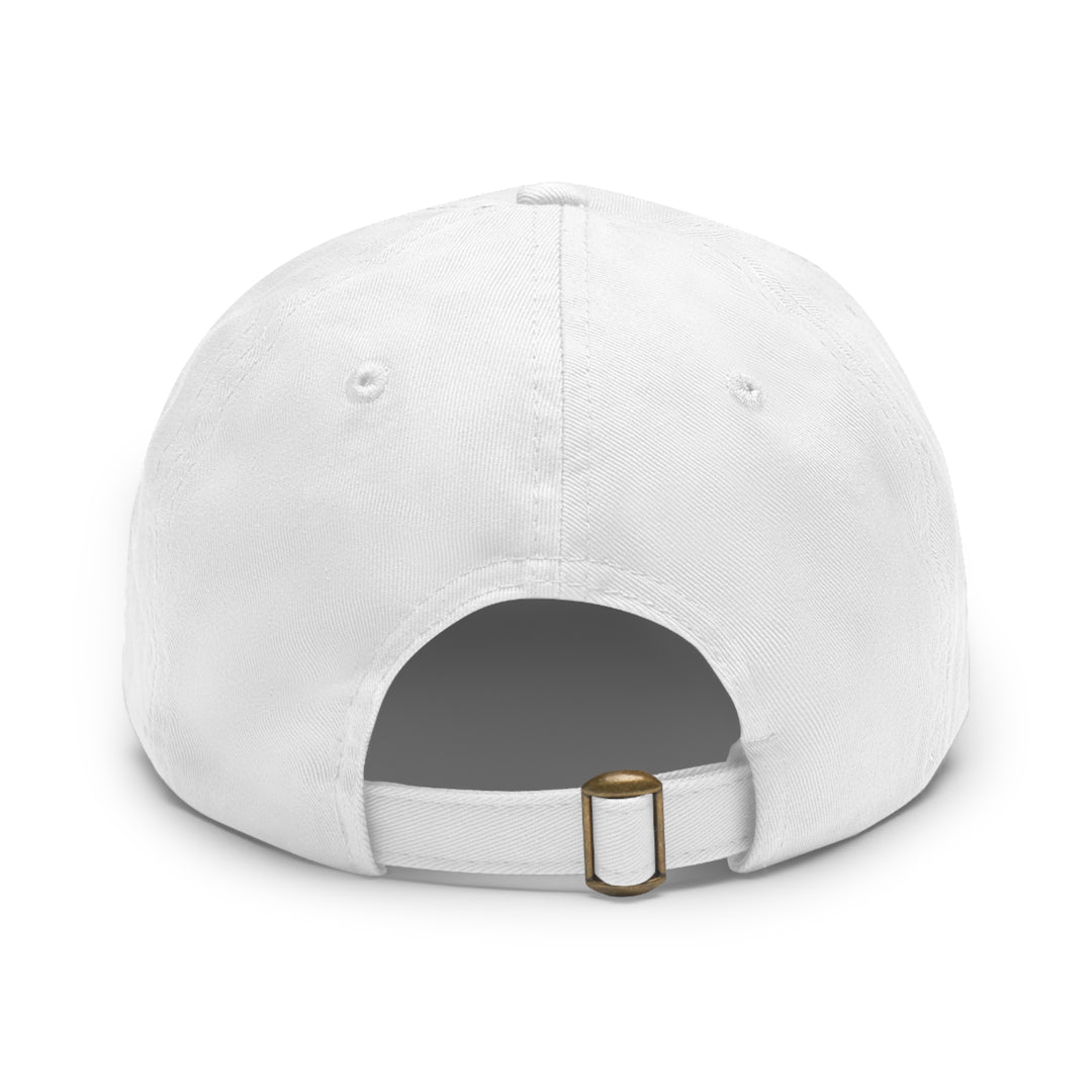 Futuristic Robot Dad Hat with Leather Patch (Rectangle)