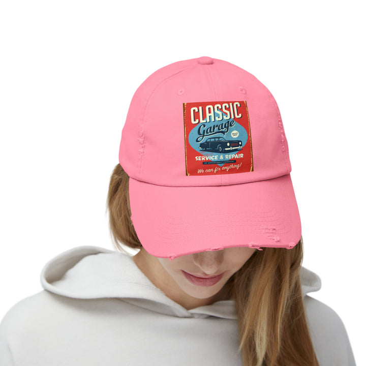 Classic Garage Unisex Distressed Cap