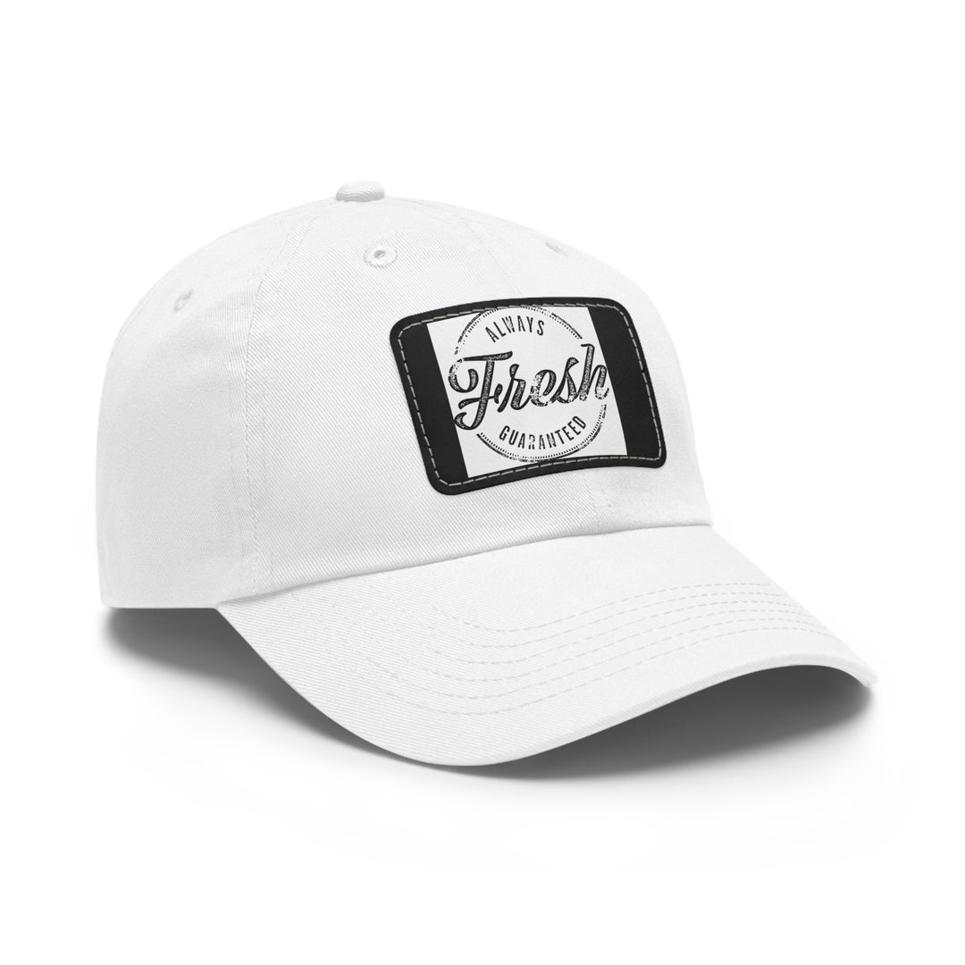 Always Fresh Dad Hat with Leather Patch (Rectangle)