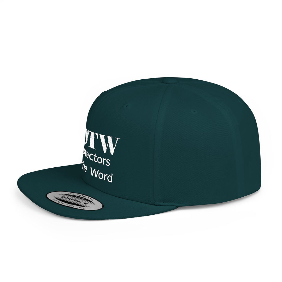 Snapback Hat — POTW 'Protectors of the Word' Logo Flat Bill Cap