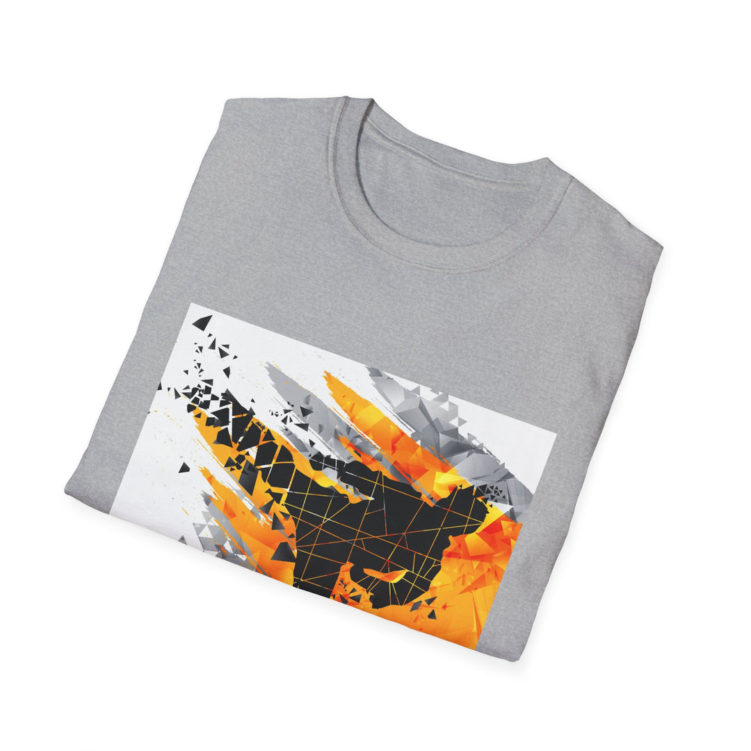 Karate Leg Kick Shatter Unisex Softstyle T-Shirt