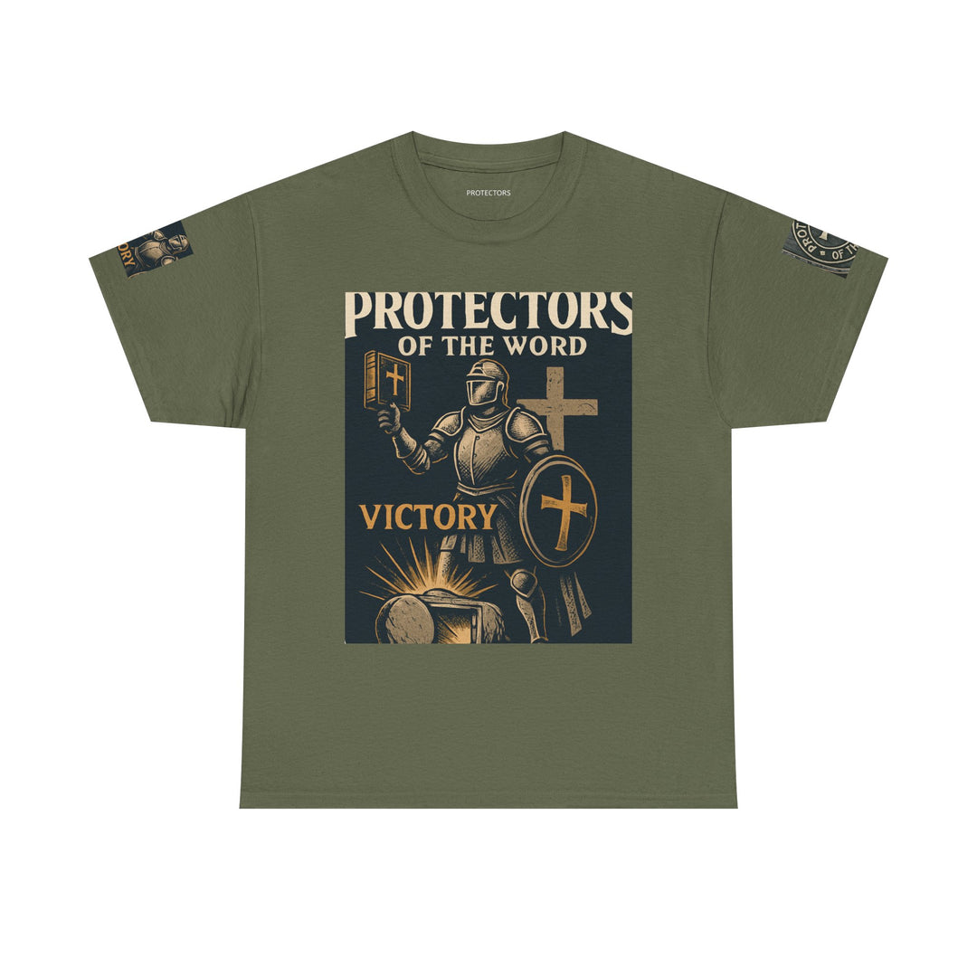 Protectors of the Word Premium Christian T-Shirt — 'Victory' Knight Design with John 14:6 Scripture