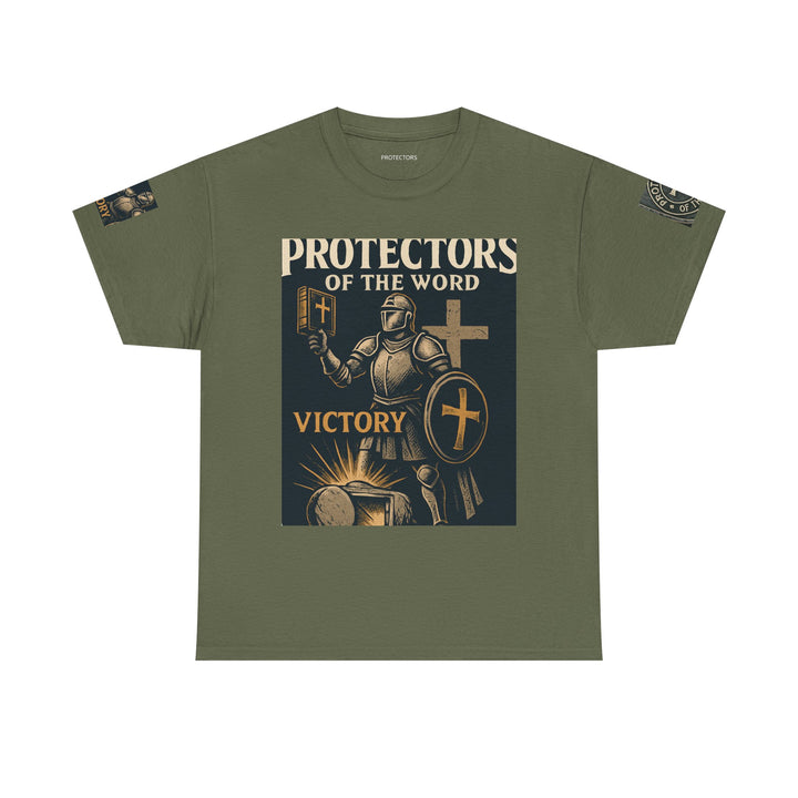 Protectors of the Word Premium Christian T-Shirt — 'Victory' Knight Design with John 14:6 Scripture