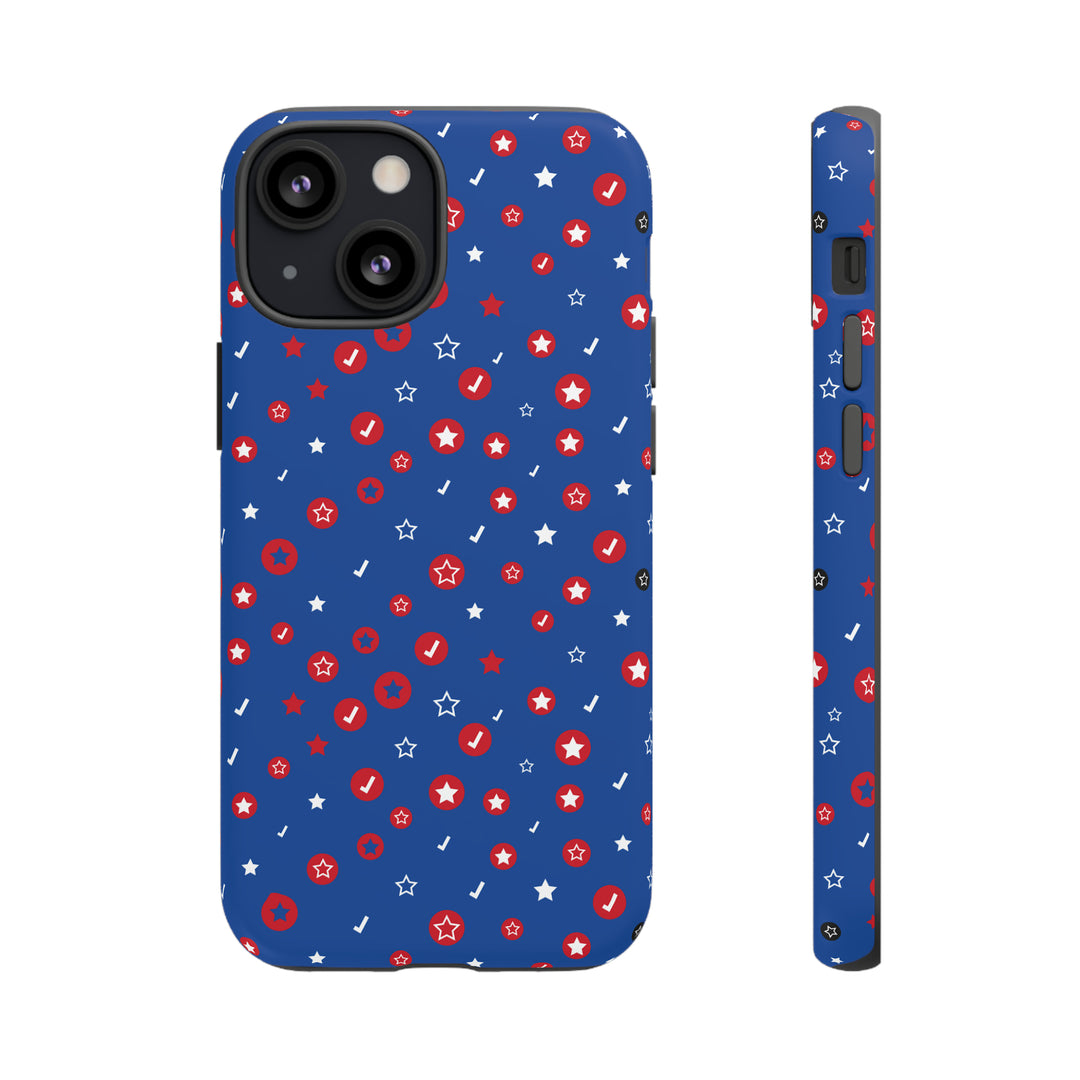 Checks and Stars Tough Phone Case