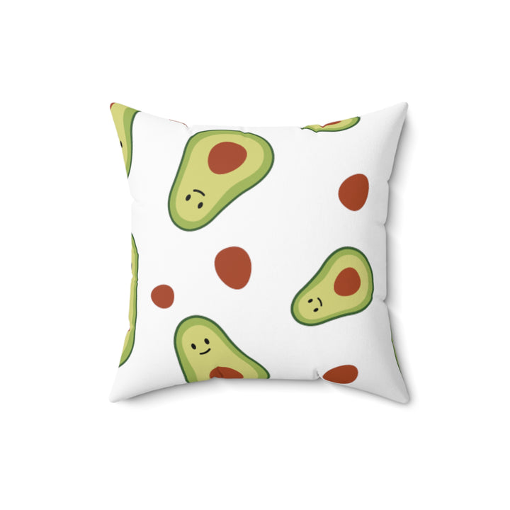 Avocado Spun Polyester Square Pillow