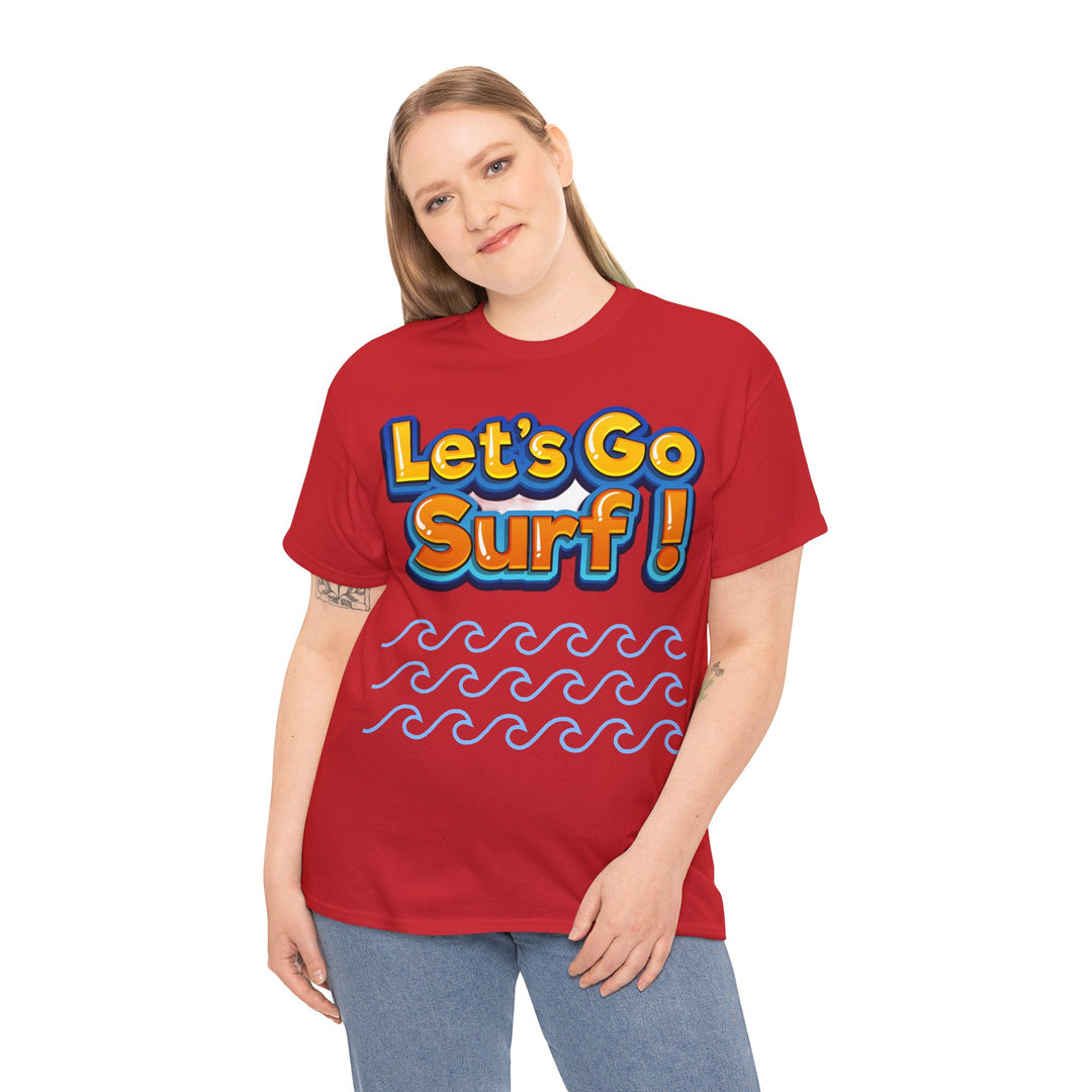 Let's Go Surf Unisex Heavy Cotton Tee