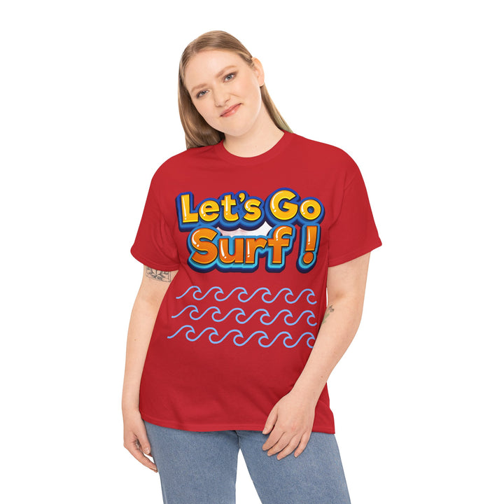 Let's Go Surf Unisex Heavy Cotton Tee