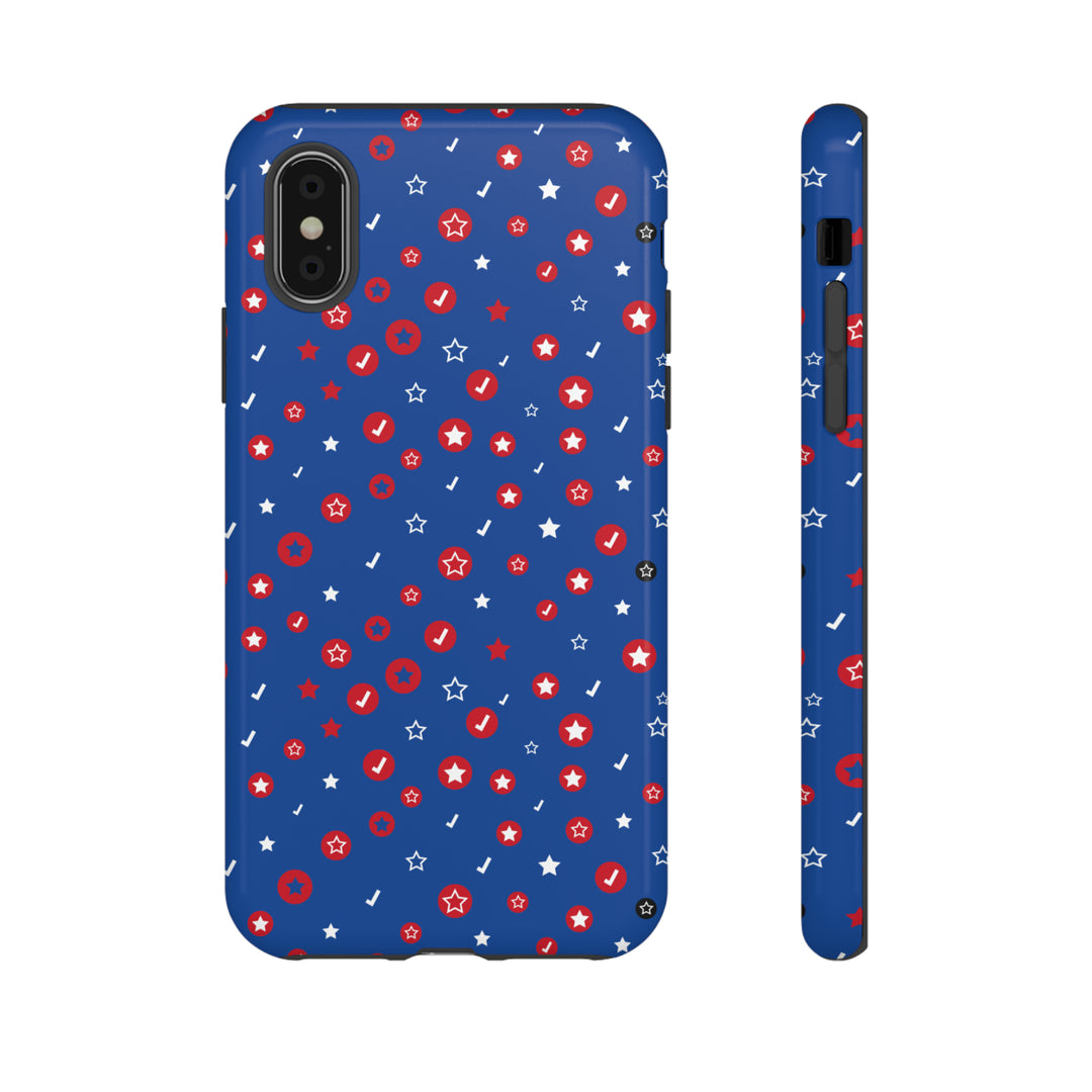 Checks and Stars Tough Phone Case