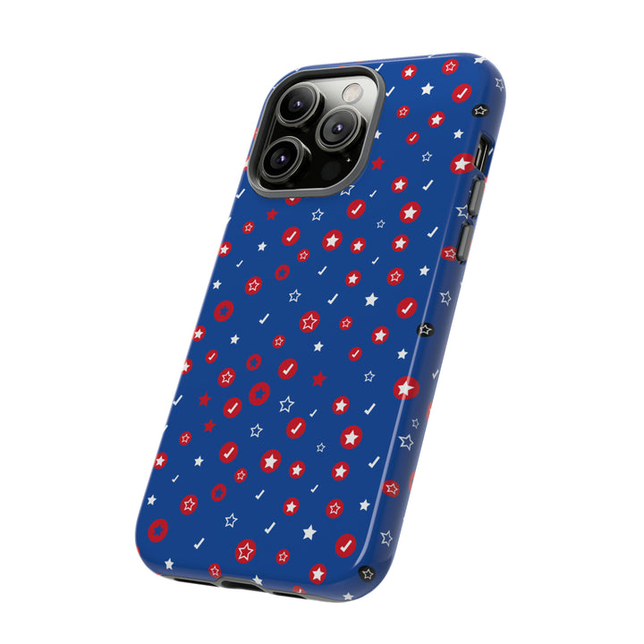 Checks and Stars Tough Phone Case