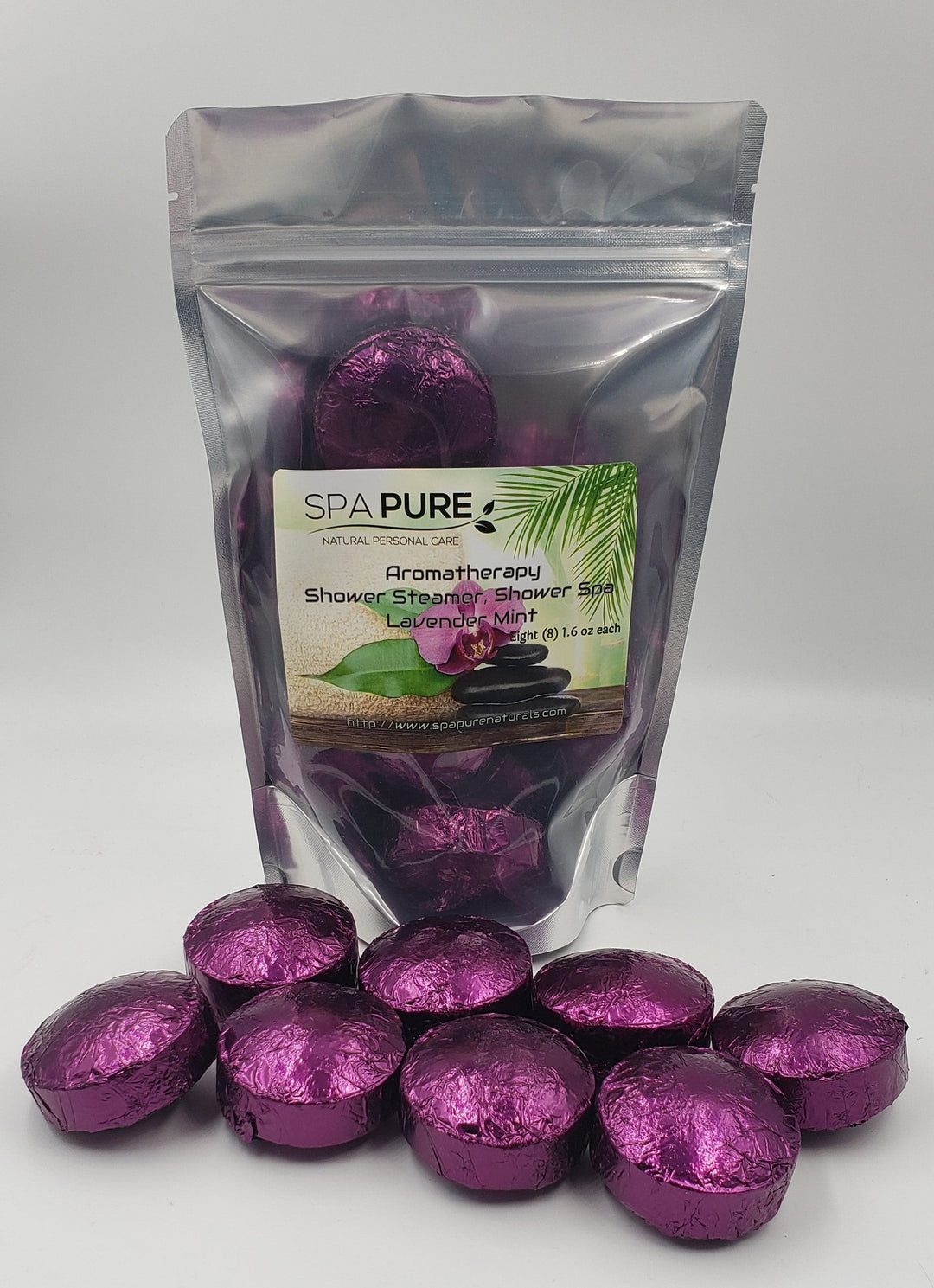 8 Aromatherapy Shower Bombs USA Made, 100% Natural/Organic Essential Oils