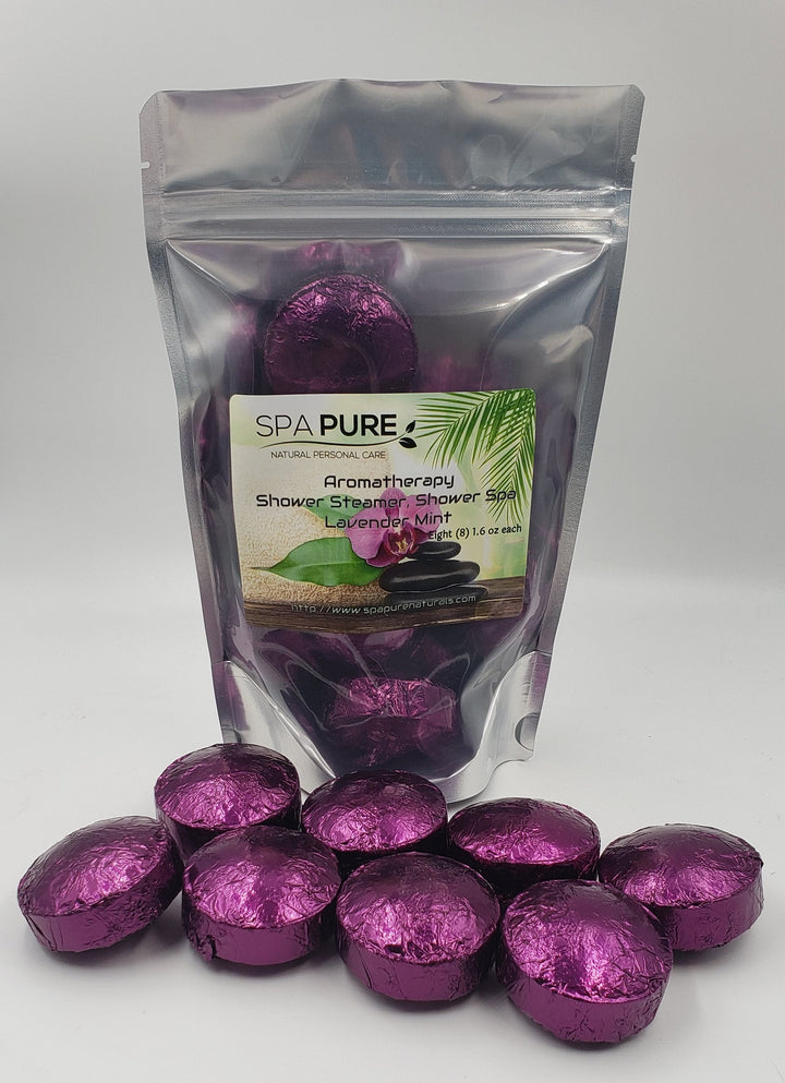 8 Aromatherapy Shower Bombs USA Made, 100% Natural/Organic Essential Oils
