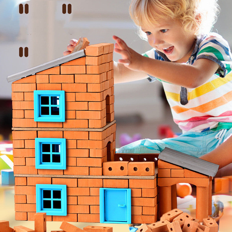 DIY Mini Mason Build a House Kit Educational Construction Toy