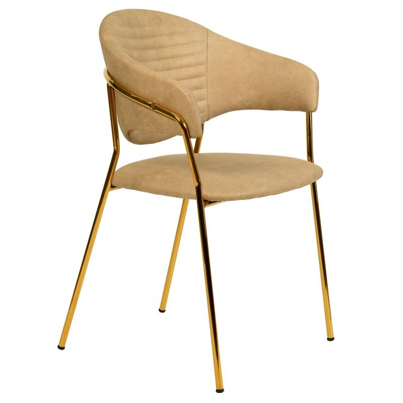 LeisureMod Bella Collection Modern Dining Chair in Toupe