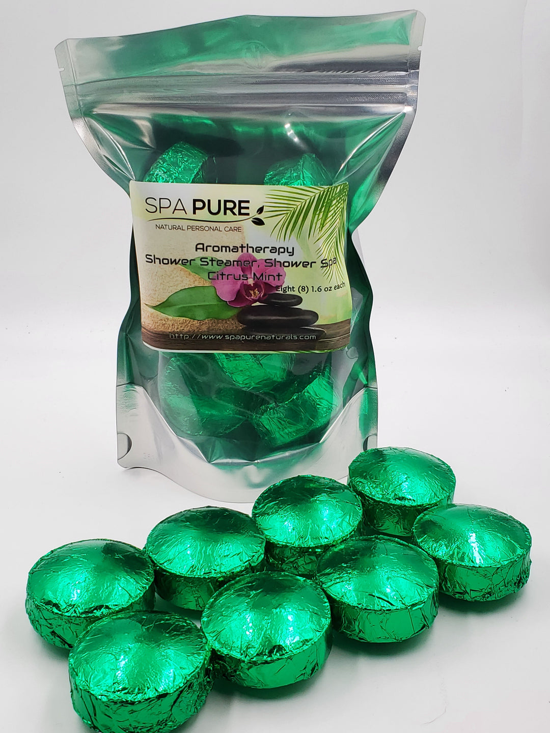 8 Aromatherapy Shower Bombs USA Made, 100% Natural/Organic Essential Oils