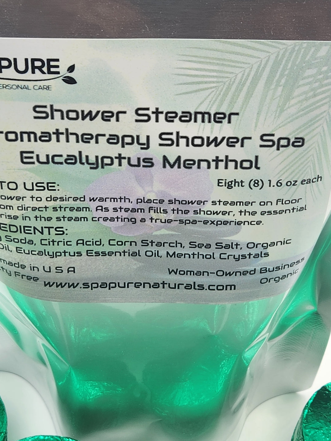 8 Aromatherapy Shower Bombs USA Made, 100% Natural/Organic Essential Oils