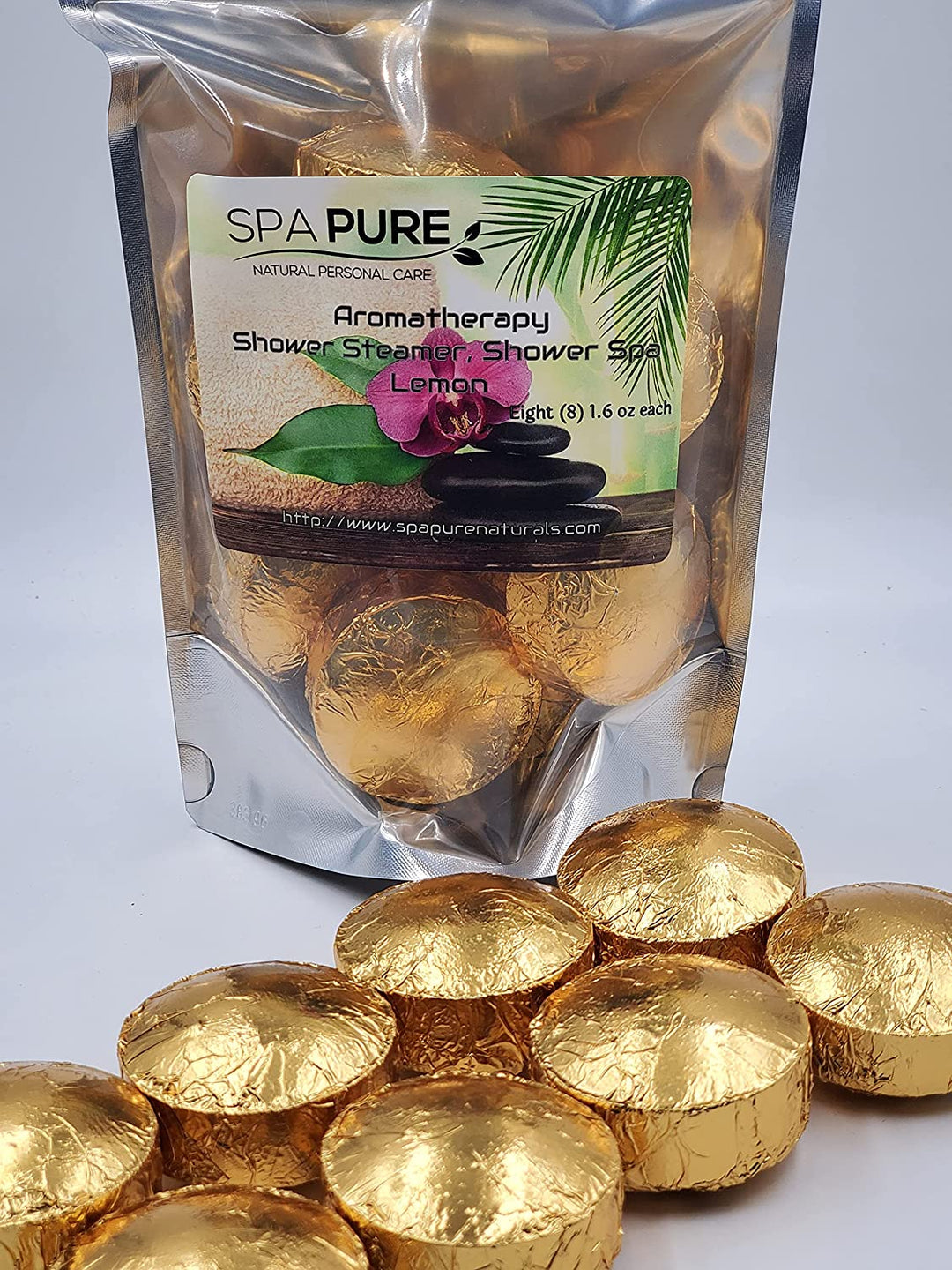 8 Aromatherapy Shower Bombs USA Made, 100% Natural/Organic Essential Oils