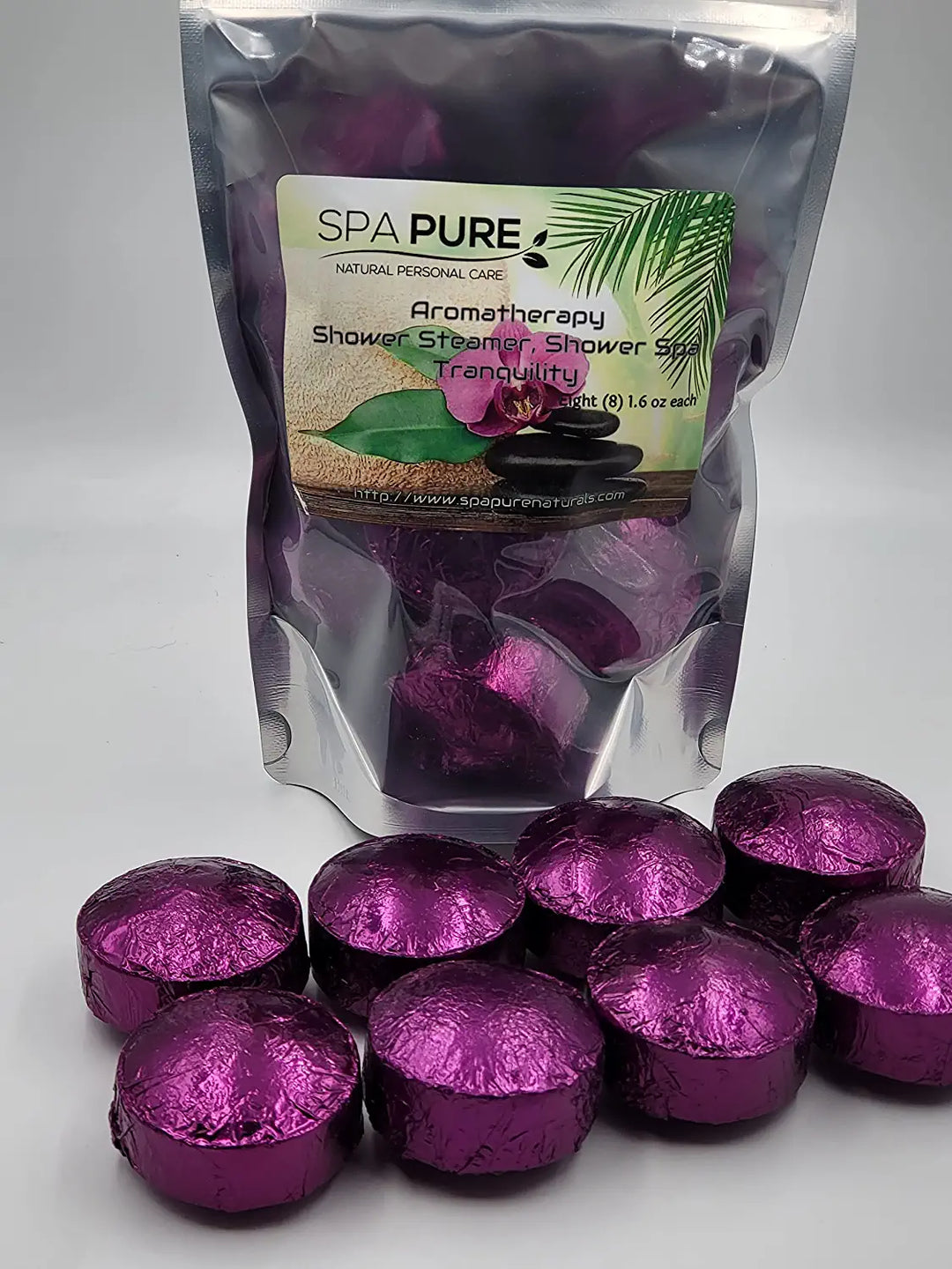 8 Aromatherapy Shower Bombs USA Made, 100% Natural/Organic Essential Oils