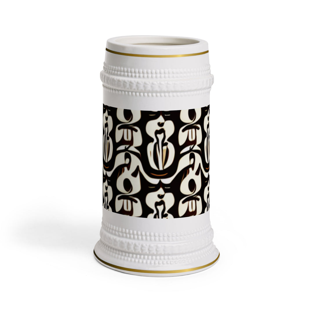 Traditional Pattern Beer Stein Mug